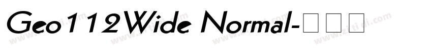 Geo112Wide Normal字体转换